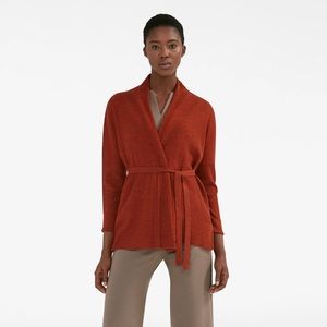 MM Lafleur Stanton Cardigan Umber Melange
